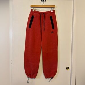 Men’s Nike Red Sweatpants with Black Accents
